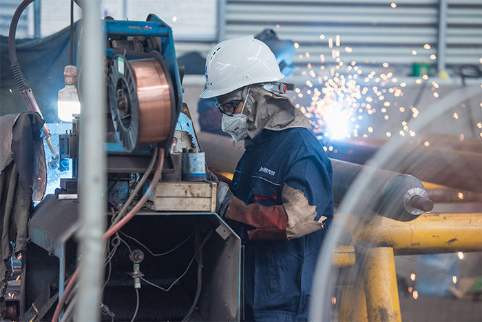 古交网架焊接车间